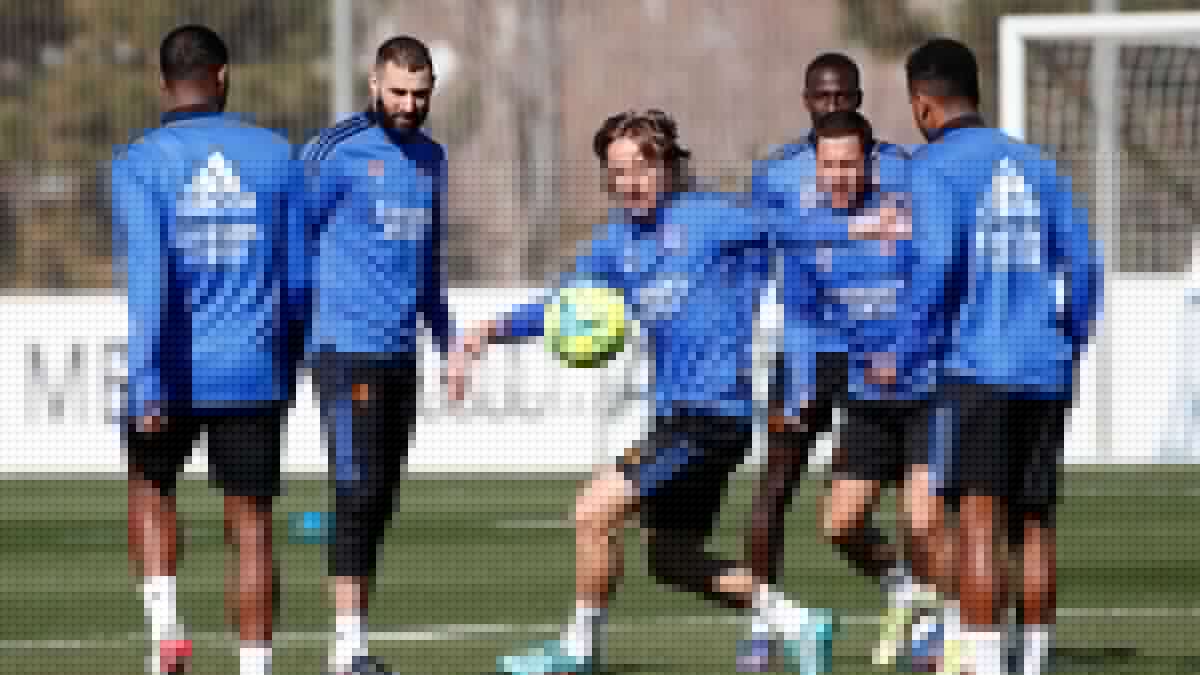Gareth Bale ausente del grupo en el entrenamiento del Real Madrid en Valdebebas
