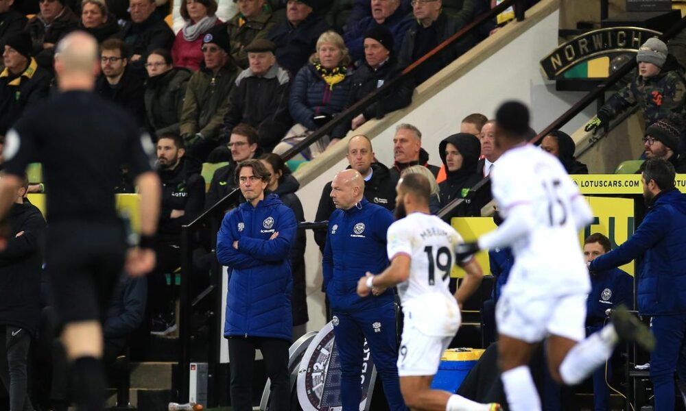 Las palabras de Thomas Frank sobre la victoria de Norwich, Ivan Toney y Christian Eriksen