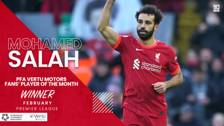 El ganador del PFA Vertu Motors Premier League Fans’ Player of the Month
