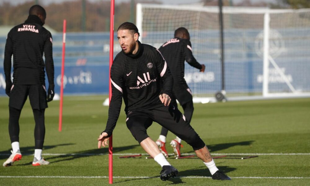 Sergio Ramos y Achraf Hakimi se pierden el entrenamiento del Paris Saint-Germain días antes del choque con el Real Madrid