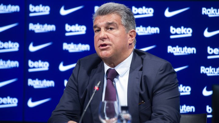 Joan Laporta aborda la invasión del Camp Nou por parte del Eintracht Frankfurt el pasado jueves por la noche