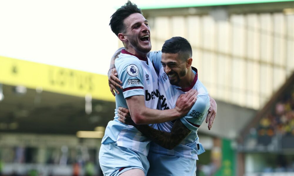 Alineación prevista del West Ham contra el Manchester City