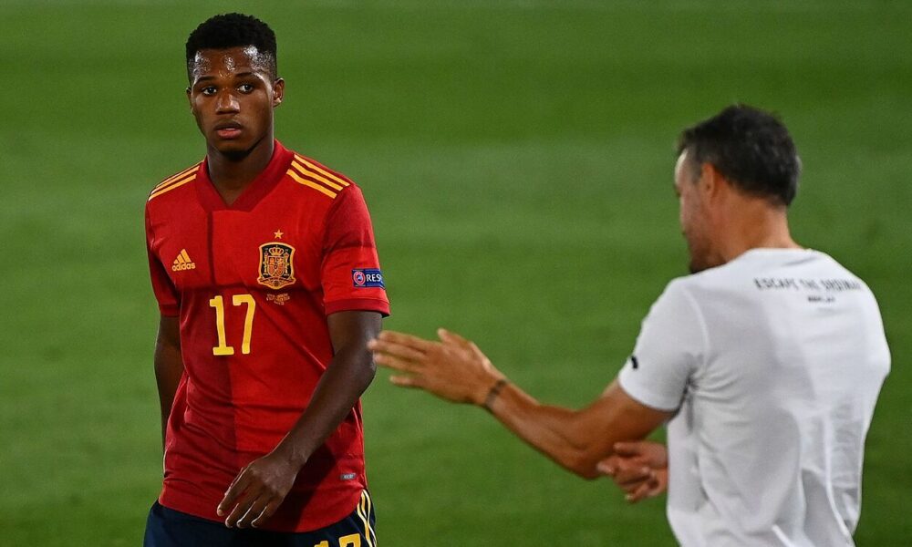 Luis Enrique dispuesto a incluir a Ansu Fati en la acción de la UEFA Nations League