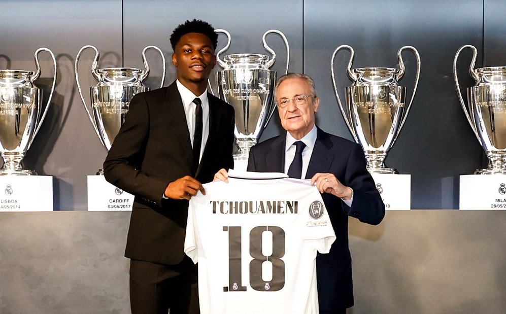 El Real Madrid presenta a Aurelien Tchouameni al mundo tras completar el traspaso procedente del Mónaco