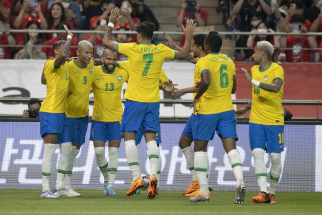 Con doblete de Neymar Junior, Brasil venció 5-1 a Corea del Sur