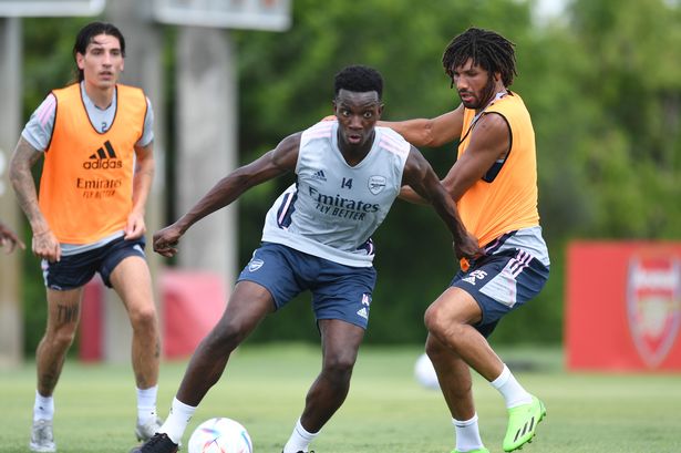 Eddie Nketiah ‘frustra’ a su compañero de equipo y el hombre olvidado muestra su clase en el ejercicio de entrenamiento del Arsenal
