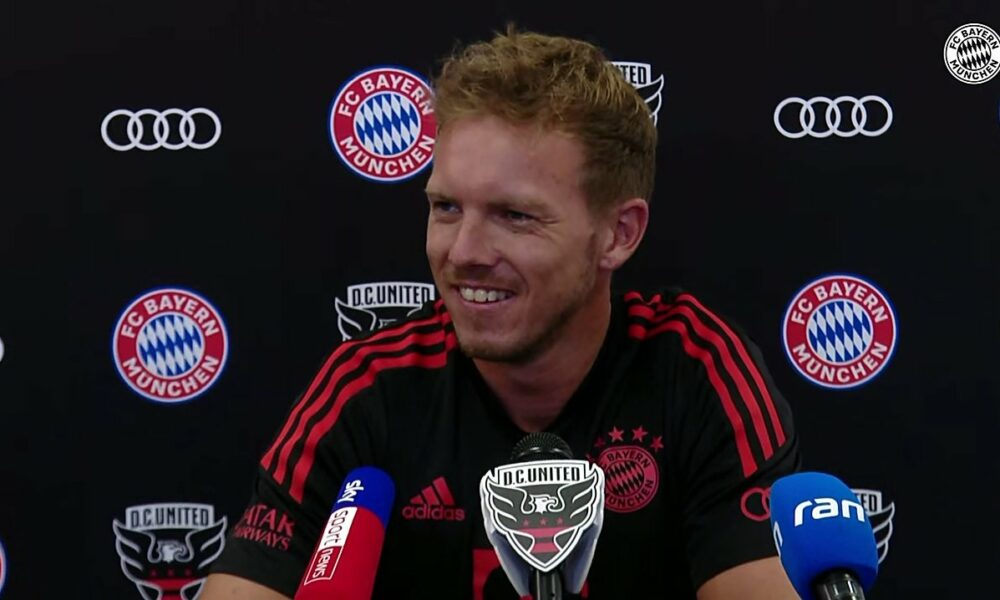 El entrenador del Bayern de Múnich, Julian Nagelsmann, dispara contra el Barcelona