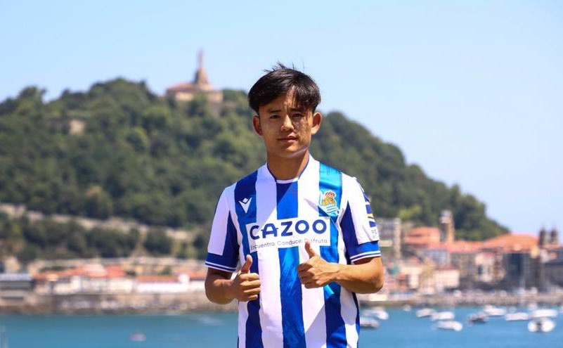El internacional japonés Take Kubo completa su traspaso del Real Madrid a la Real Sociedad