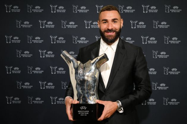 Karim Benzema gana el premio de la UEFA al mejor jugador de la Champions League