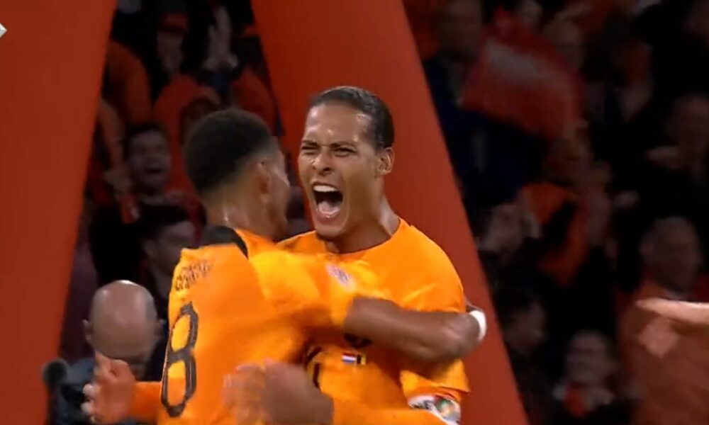Van Dijk del Liverpool anota el gol del triunfo de Holanda vs Bélgica