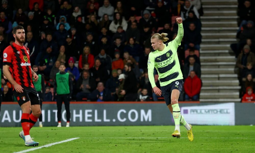 Erling Haaland rompe el récord del Manchester City de goles en la Premier League en una temporada