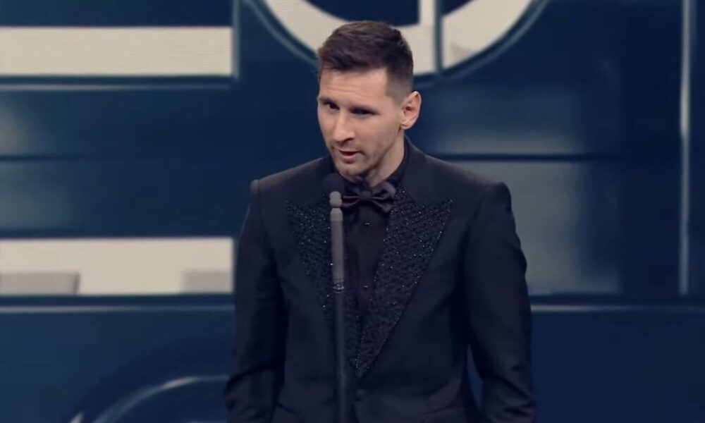 Lionel Messi incluye una broma familiar en el discurso de los premios de la FIFA