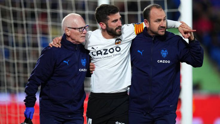 El capitán del Valencia se perderá la extenuante racha de LaLiga tras sufrir una lesión