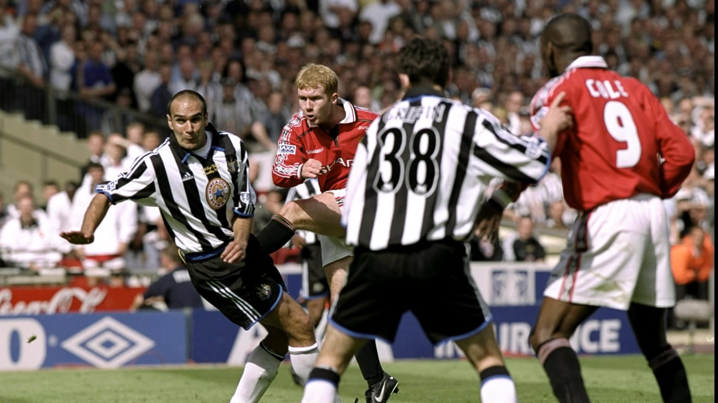 La última vez que Manchester United y Newcastle disputaron una final de copa