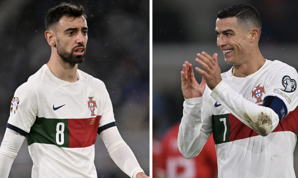 Bruno Fernandes no está de acuerdo con la valoración de Cristiano Ronaldo sobre Roberto Martínez