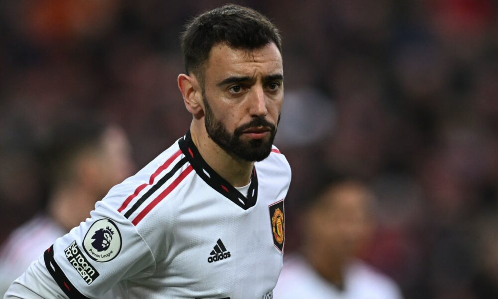 Bruno Fernandes no pidió ser sustituido durante la humillación del Liverpool