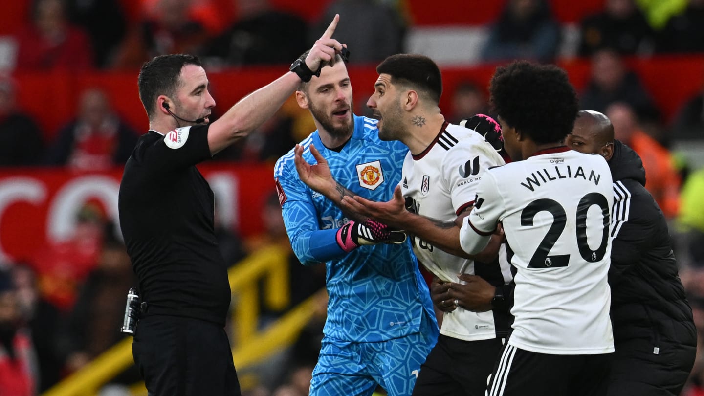 Cómo Fulham desperdició la ventaja de Manchester United con tres tarjetas rojas en los cuartos de final de la Copa FA