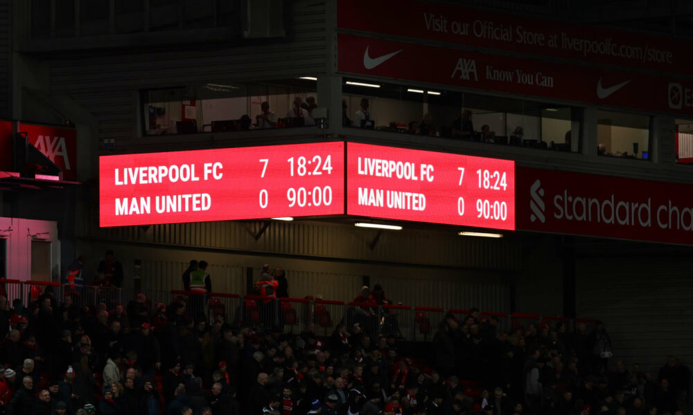 Las mayores derrotas del Manchester United tras la goleada 7-0 del Liverpool