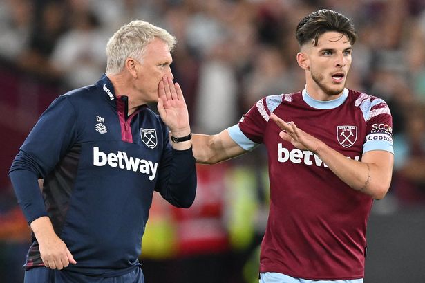 Declan Rice revela lo que David Moyes le dijo al equipo de West Ham, después de la fuerte derrota de Newcastle United